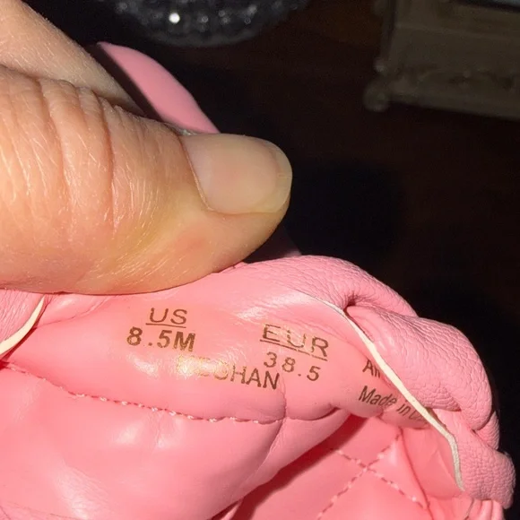 Vibrant Pink Braided Women's Sandals Sam Edelman heels size 8.5 - Picture 7 of 9